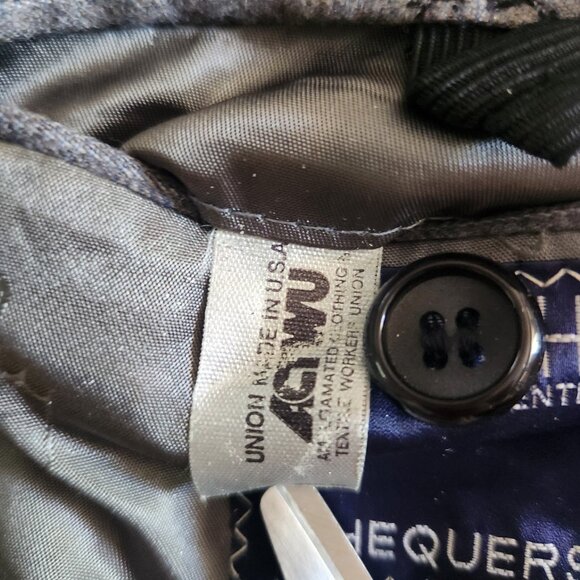 Givenchy Gentleman for Chequers Vintage Blazer Suit Jacket Gray Pinstriped 42R - Picture 12 of 16